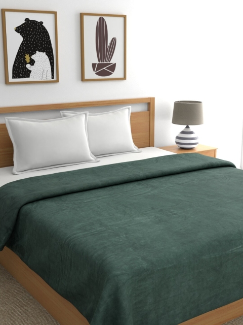 

Raymond Home Green Solid AC Room 233 GSM Double Bed Blanket