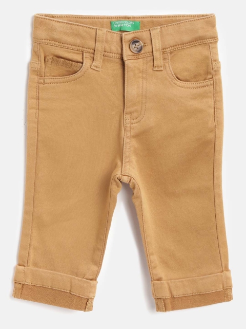 

United Colors of Benetton Boys Camel Brown Regular Fit Solid Regular Trousers