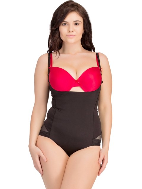

Clovia Black Body Suit With Detachable Straps SW0014P13XL