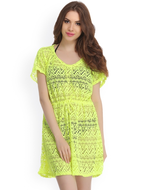 

Clovia Green Crochet Cover-Up Dress SM0052P11O