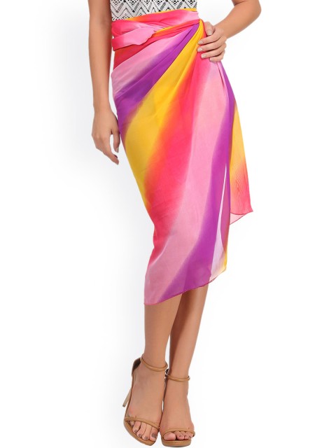 

Clovia Multicoloured Striped Sarong SM0054P15O, Multi