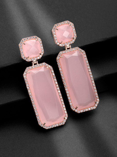 

Peora Pink & Rose Gold Drop Earrings