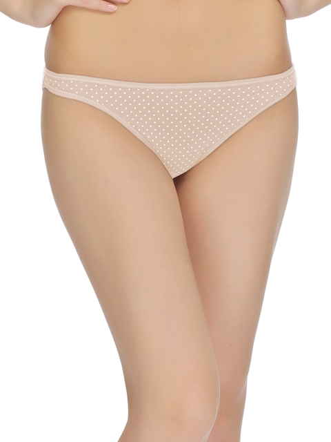 

Clovia Women Beige Polka Dot Print Briefs PN0308P24