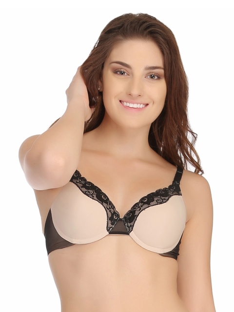 

Clovia Beige Medium-Coverage Push-Up Bra BR0543P13