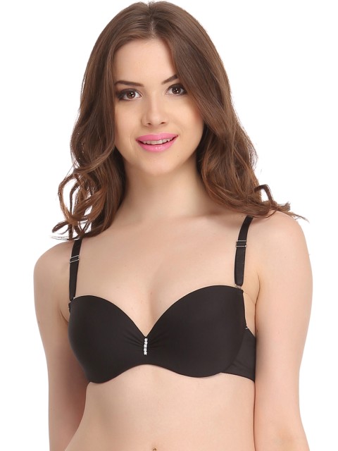 

Clovia Black Balconette Bra BR0598P13