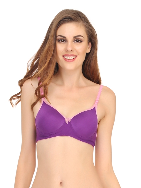 

Clovia Purple Full Coverage Bra BR0262A12