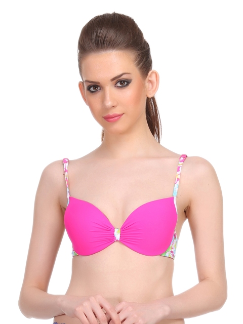 

Clovia Pink Medium-Coverage T-shirt Bra BR0558P14