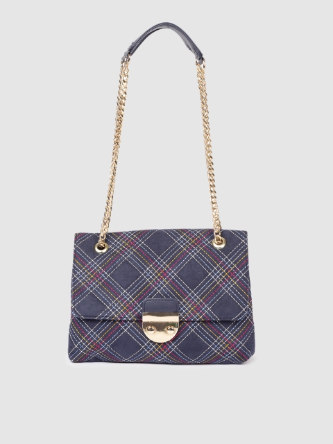 

Accessorize Blue Textured Sling Bag