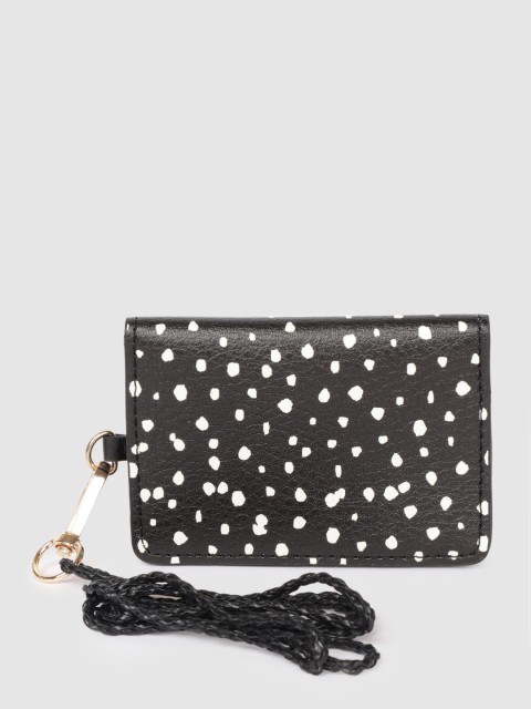 

Accessorize Women Black & White Printed Card Holder