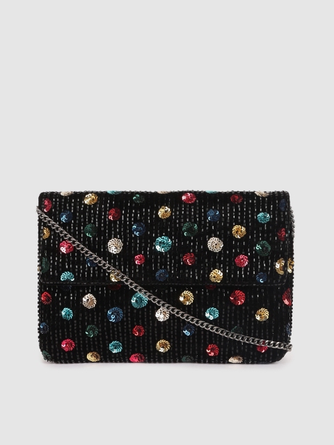 

Accessorize Black Sequinned Clutch