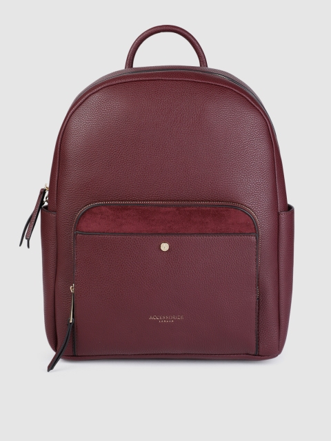 

Accessorize Women Burgundy Backpack