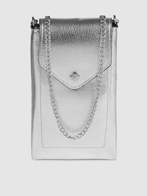 

Accessorize Women Silver Mobile Pouch