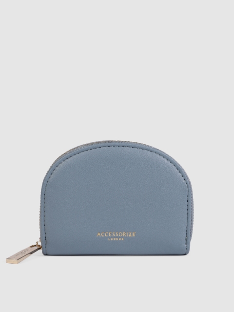 

Accessorize Women Blue Solid Coin Purse