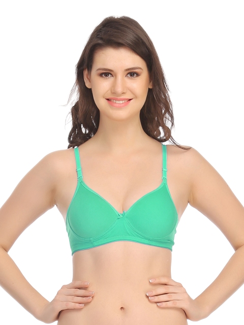 

Clovia Sea Green Seamless T-shirt Bra BR0407P11