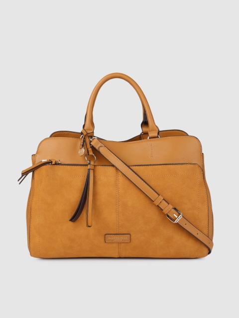 

Accessorize Tan Brown Solid Handheld Bag