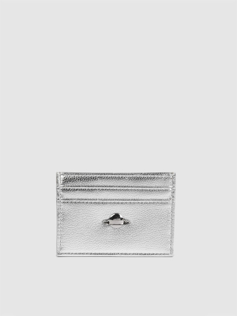 

Accessorize Women Silver Textured Card Holder