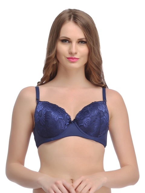 

Clovia Blue Full Coverage Bra BR0605P08