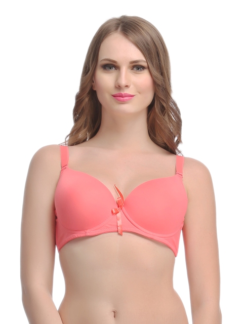 

Clovia Coral Orange Push-Up Bra BR0609P16