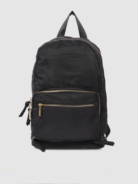 

Accessorize Women Black Solid Backpacks Cum Sling Bag