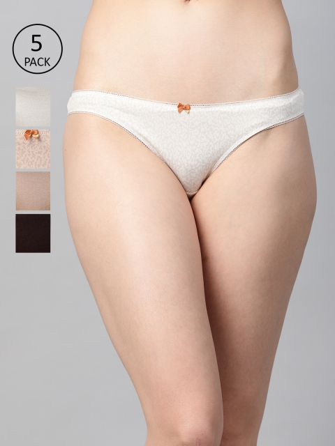 

Marks & Spencer Women Pack of 5 Basic Briefs T614042XROSE QUARTZ, Off white
