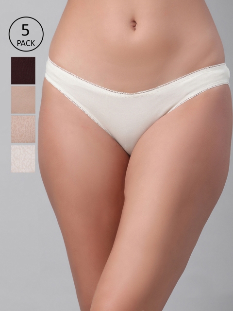 

Marks & Spencer Women Pack Of 5 Bikini Briefs T614043X, Off white