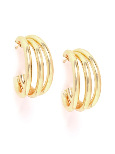 

Forever New Gold-Plated Circular Half Hoop Earrings