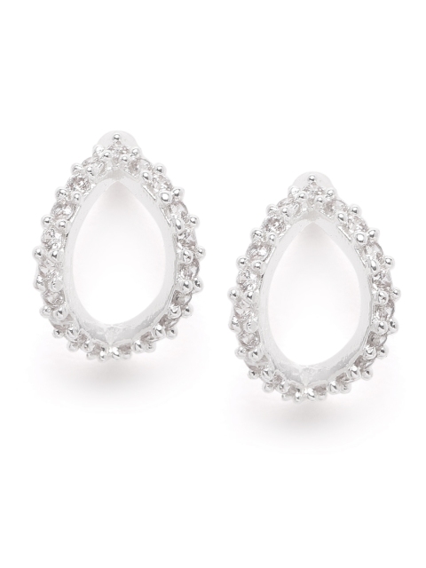 

Forever New Sterling Silver-Plated Contemporary CZ Studs