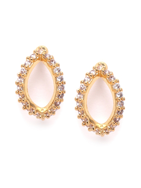 

Forever New 9K Gold-Plated Hypoallergenic Oval CZ Studs