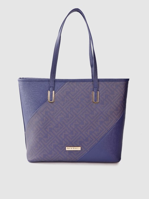 

Mast & Harbour Blue Typography Print Shoulder Bag