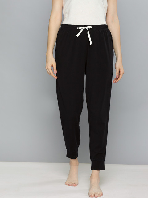 

Chemistry Women Navy Blue Solid Lounge Jogger