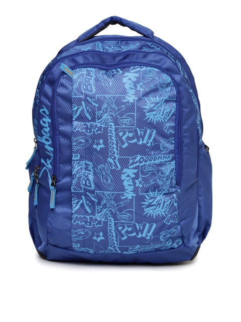 

Skybags Unisex Blue Printed Footloose Helix 02 Backpack