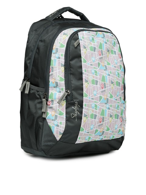 

Skybags Unisex Grey & Beige Printed Footloose Helix 03 Backpack