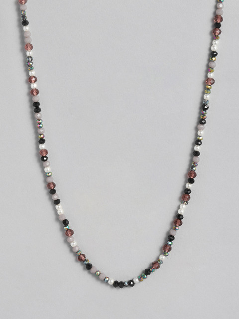 

Accessorize Multicoloured Simple Beaded Round Bohemian Necklace, Multi