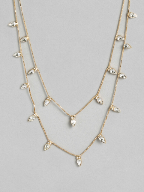 

Accessorize Gold-Toned Crystals Joanna Layered Collar Necklace