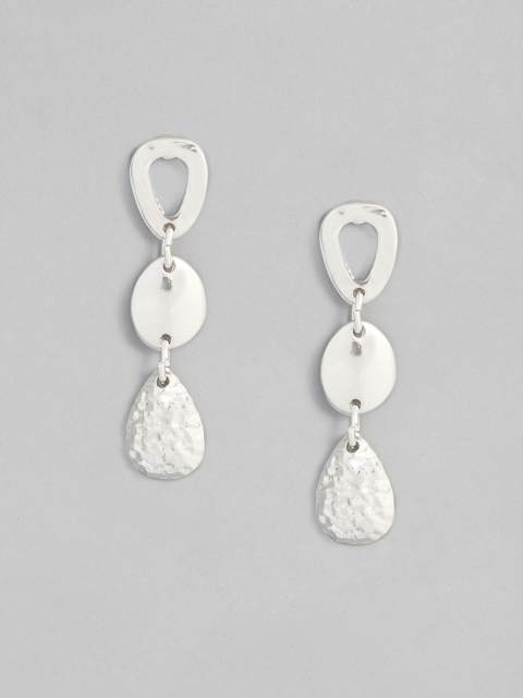 

Accessorize Silver-Toned Oval Drop Earrings