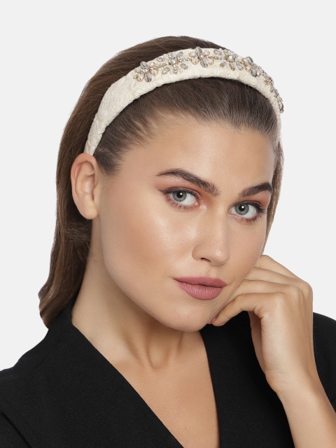

Accessorize Off-White Lace Embellished Hairband