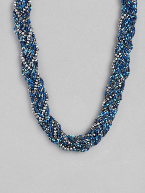 

Accessorize Blue Beaded Statement Necklace