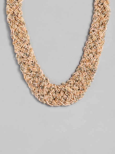 

Accessorize Pink Meadow Muse Gemma Beaded Bib Necklace