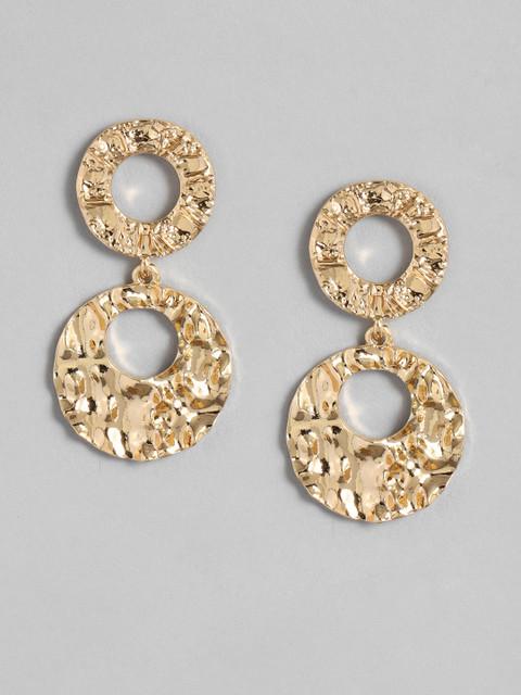 

Accessorize Gold-Toned Circular Drop Earrings