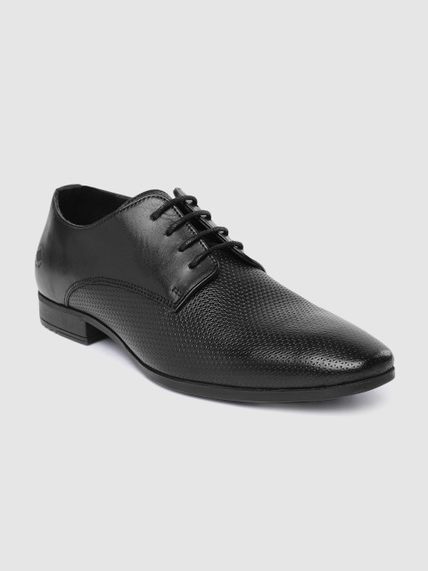 

Lee Cooper Men Black Leather Formal Shoes