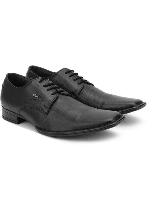 

Lee Cooper Men Black Leather Formal Derbys