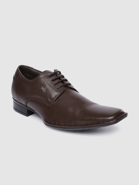 

Lee Cooper Men Brown Leather Formal Derbys