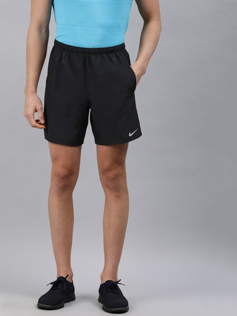 

Nike Men Black Solid Regular Fit DF CHALLENGER Sports Shorts