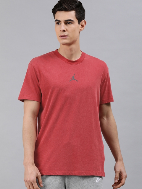

Nike Men Red Jordan Dri-FIT AIR DRY GFX SS Cotton T-shirt