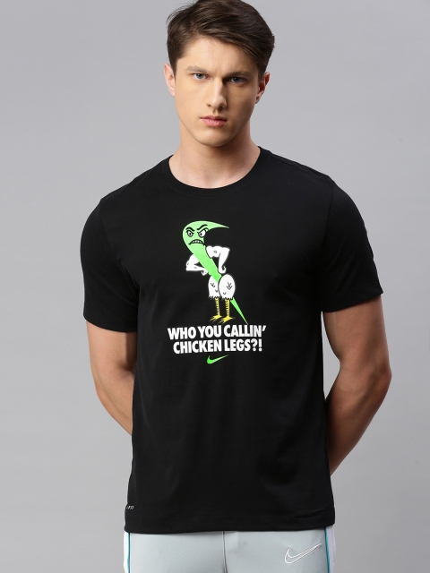 

Nike Men Black DF TEE HUMOR 2 Printed Round Neck T-shirt