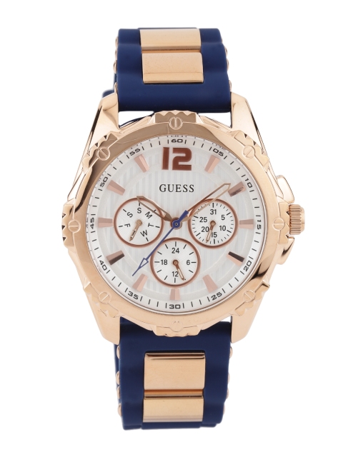 

GUESS Women Off-White Textured Dial Watch W0325L8