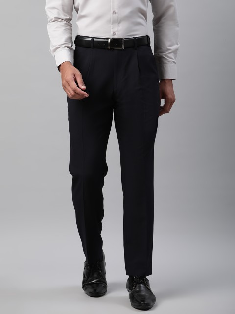 

Marks & Spencer Men Black Regular Fit Solid Formal Trousers