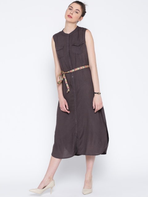 

Tokyo Talkies Charcoal Grey Midi Dress