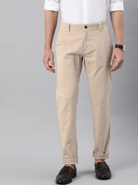 

Tommy Hilfiger Men Beige Scanton Slim Fit Solid Chinos