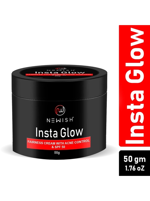 

Newish Unisex Skin Whitening Vegan Cream Insta Glow SPF 50+++, White